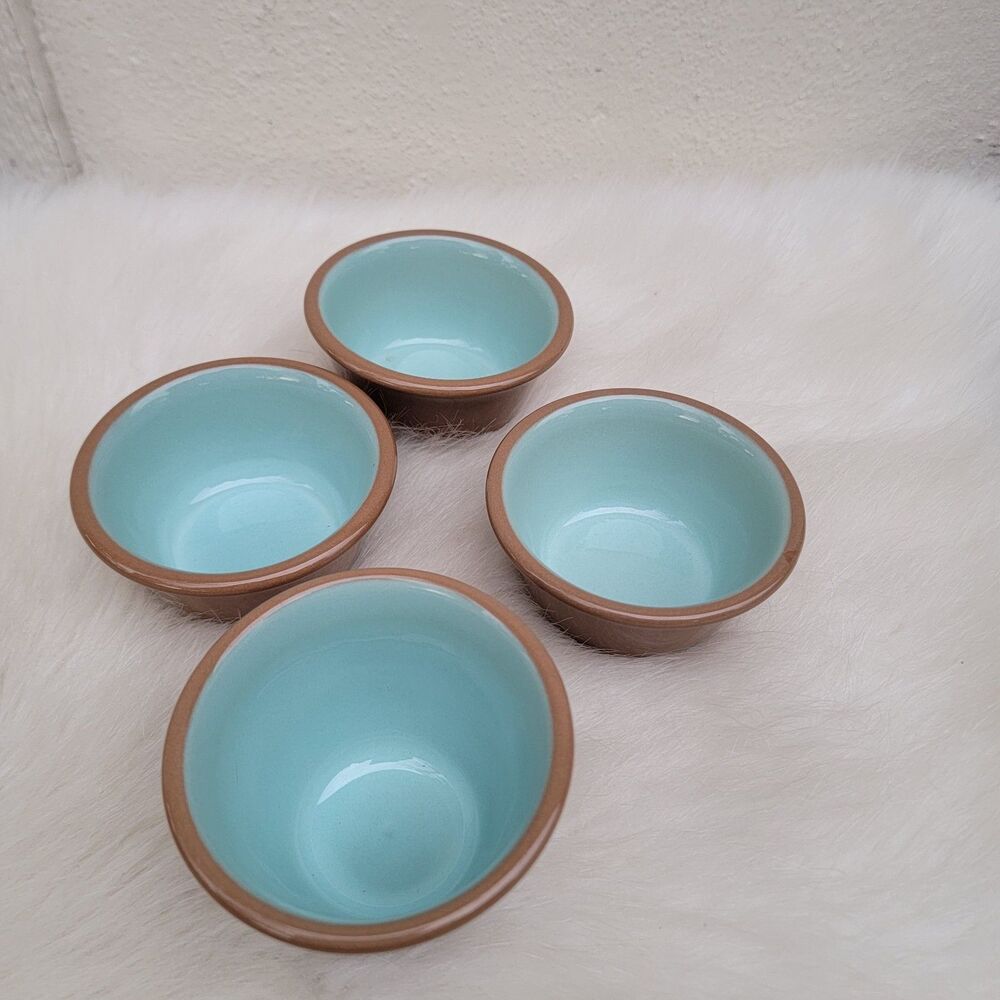 4 Taylor Smith Taylor Chateau Buffet Turquoise Custard Cups 2 Styles See Discrip